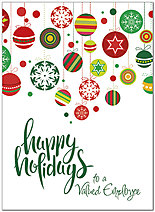 Select a verse or write your own. Employee Ornaments Holiday Card D7216U-A